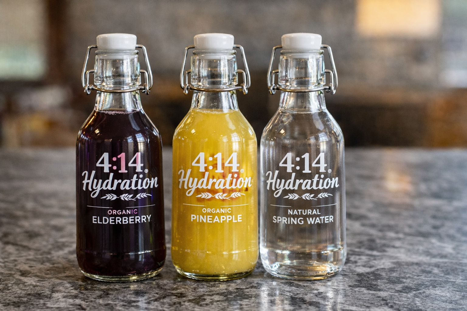 Organic elderberry, pineapple juice and natural spring water